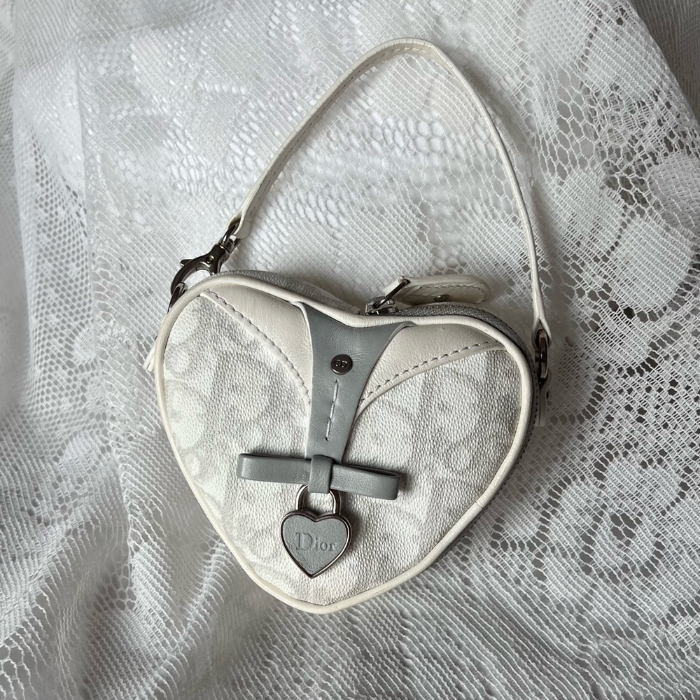 Vintage Dior Monogram Mini Heart Bag 🤍
